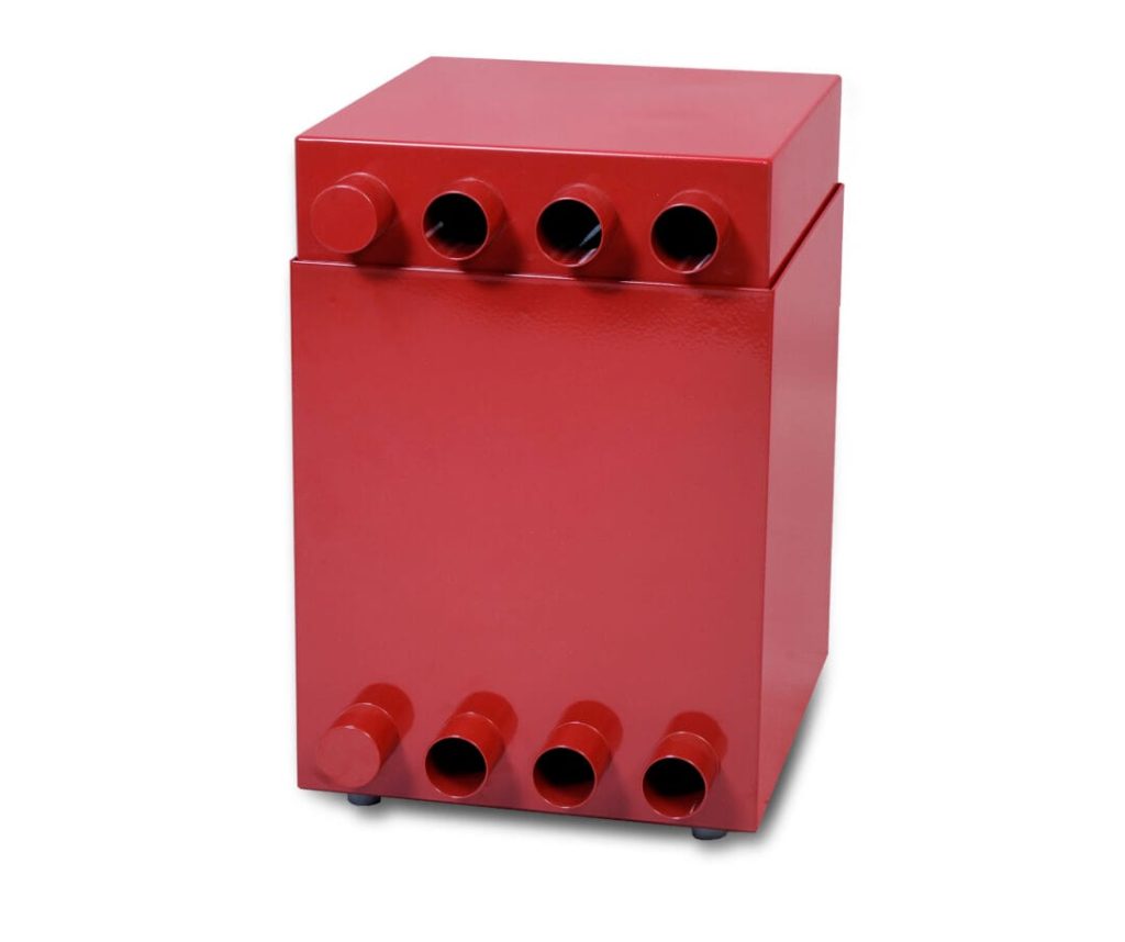 Flexfilter HEPA H13 van achteren met slangaansluitingen